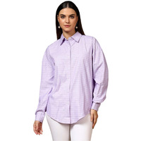 Kotty Women's Oversized Comfortable & Stylish Casual Shirt(Multicolor,M)