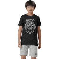 Kyda Kids 100% Cotton Boys Clothing Set Tshirt & Shorts - Half Sleeve Tshirt & Half Pant For Boy(K-Boys-A1-Set-T&S-C5-8-9Y_1,Multicolor)