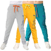 Kyda Kids Boy's Regular Fit Track Pants - (Pack Of 3)(K-3-Sports-4-5Yrs,Multicolor)