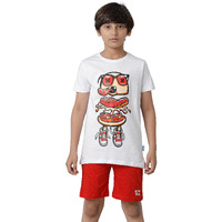 Kyda Kids 100% Cotton Boys Clothing Set Tshirt & Shorts - Half Sleeve Tshirt & Half Pant For Boy(K-Boys-A1-Set-T&S-C1-7-8Y_1,Multicolor)