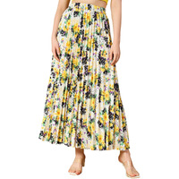 Kzully Crepe Western Skirt White