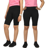 Kyda Girls's Stretchable Anti Bacterial Cycling Shorts, Yoga & Workout Gym Shorts