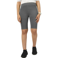 Kyda Girls's Stretchable Anti Bacterial Cycling Shorts, Yoga & Workout Gym Shorts (Dark Grey 13-14 Yr)