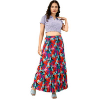 Kzully Crepe Western Women's Skirts Multicolour