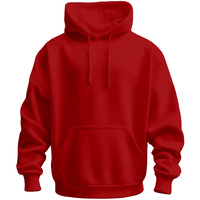 Kyda Men's Cotton Hooded Neck Hoodies - Sweatshirt With Hoodies Full Sleeves Men's Winter Wear, Long Sleeve Sweatshirts For Men's - Regular Fit Red