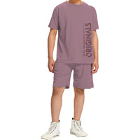 Kyda Kids100% Pure Cotton Boy's Premium Printed Tshirt And Shorts Set