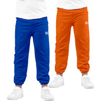 Kyda Kids Unisex Cotton Regular Fit Track Pants For Boys & Girls (Pack Of 2)(Kk-B-Discover-C3-6-7Y,Multicolor)