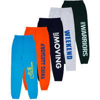 Kyda Kids100% Cotton Printed Track Pant For Baby Boys (Pack Of 5)