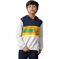 Kyda Kids Boys Cotton Hooded Neck Hoodies - Sweatshirt With Hoodies Full Sleeves Winter Wear, Long Sleeve Sweatshirts - Regular Fit Melange