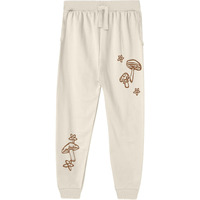 Kyda Kids Girl's Regular Cotton Printed Joggers For Casual Wear, Jogging, Exercise& Walking (Pack Of 1) Off White