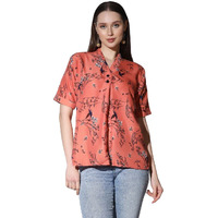 Leriya Fashion Women Rayon V Neck Tops For Women (Lf-W1665-M-Rust)