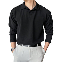 Leriya Fashion Men's Regular Fit Black Polo T-Shirt  Plain & Versatile