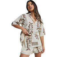 Leriya Fashion Women Rayon Pyjama Sets Brown L