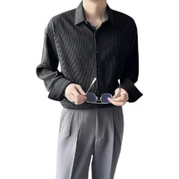 Leriya Fashion Shirt For Men | Shirt For Men Casual | Popcorn Shirt Men Full Sleeves (Small, Black)