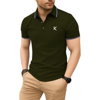 Leriya Fashion Solid Regular Fit T-Shirt For Men (Lf-M.T Mt1223_Green