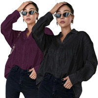 Leriya Fashion Shirts For Women  Korean Style Long Sleeve Oversized Button Down | Plus Size Workwear Top For Office & Casual Wear (Available In Plus Size And Combo Pack Of 2)