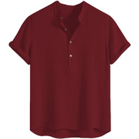 Leriya Fashion Men's Half Sleeve Casual Plain T-Shirt  Stylish & Comfortable Maroon