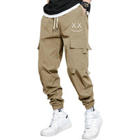 Lymio Men Cargo || Cotton Cargo Pants For Men || Regular Fit High Rise Solid Pants (Cargo-13-Khakhi-Xl)