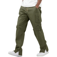 Lymio Men Cargo || Men Cargo Pants Cotton || Casual Cargos Pant (Cargo-32-Green-Xl)