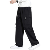 Lymio Cotton Cargo Pants For Men | Cargos For Men (Cargo 133 Black-M)