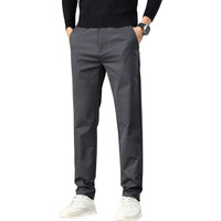 Lymio Men's Regular Fit Casual Trouser || Men's Regular Trouser || Men Trouser (Trouser-31-Grey-L)