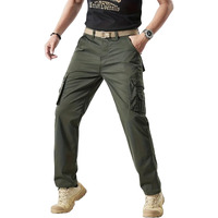 Lymio Cargo Pants For Men|| Cotton Casual Cargo Pants For Men (Cargo-96-Green-M)