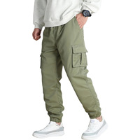 Lymio Cotton Cargo Pants For Men | Cargos For Men (Cargo 124 Olive Green-2Xl)