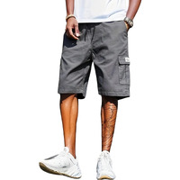 Lymio Men Shorts || Men Shorts Cotton || Men Shorts Casual (Short-05-08) (S, Grey)