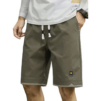 Lymio Men Shorts || Men Shorts Cotton Casual (Shorts-35-Khaki-L)