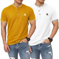 Lymio Polo T Shirt For Men || Men Casual T-Shirt || Polo Available In Combo Pack Of 2 (Polo-06-08-Mustered-White-2Xl)
