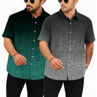 Lymio Casual Regular Fit Shirt For Men || Regular Fit || Stylish || Men Shirt (Available In Combo Packs) (Resort-Black-Blue-Black-White-L)