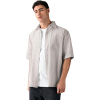 Lymio Shirt For Men || Loose Fit Stylish Shirt For Men (Oxford-Lining-Brown-2Xl)