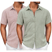 Lymio Casual Regular Fit Shirt For Men || Regular Fit || Stylish || Men Shirt (Available In Combo Packs) (Resort-Slub-Pink-Pista-M)