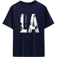 Lymio Men T-Shirt || T-Shirt For Men || Printed T Shirt || T-Shirt (T-La-1-5) (S, Blue)