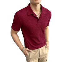 Lymio T Shirt For Men || Stylish T-Shirt For Men (L-Rib-T-Maroon-S)