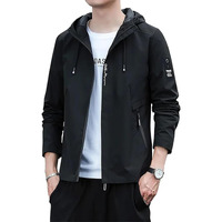 Lymio Jackets || Jacket For Men || Lightweight Outwear Jacket (J-7-Black-L)