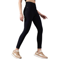 Miss Chase Women's Skinny Fit High Rise Regular Length Stretchable Denim (Plus Size) Jeans (Mcaw18Den02-77-62-34, Black, 34)