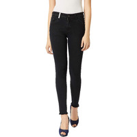 Miss Chase Women's Slim Fit Denim Jeans(Mcaw18Den02-64-62-32,Black,32)