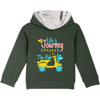 Naughty Ninos Unisex Cotton Hooded Neck Regular Hoodie (New0118Tst-910_Green4_9 - 10 Year)