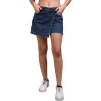 Nifty Women's Denim Skorts (1475_Bta_28_Medium_Blue_28)