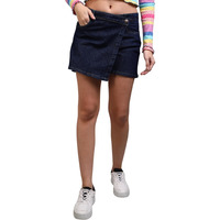 Nifty Women's Denim Skorts (1475_Bsc_30_Blue_30)