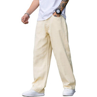 Noble Monk Men's Heavy Denim Cargo | Stylish & Durable Cargo Trousers | Street Style Denim Fit