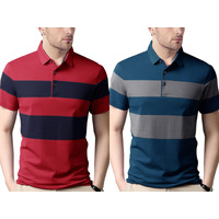 Nobel Monk Men's Regular Fit Polo T Shirt |Half Sleeves |Collar Tshirts |Casual T-Shirt For Men