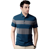 Noble Monk Mens Colorblocked Polo T-Shirt