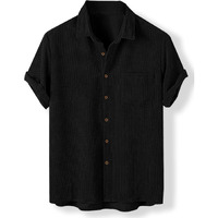 Nobel Monk Men's Solid Casual Shirt |Half Sleeve | Regular Fit |Stylish Shirt For Men