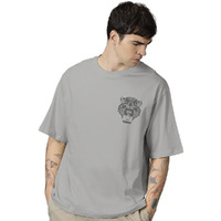 Noble Monk Loose Fit Round Neck T-Shirt Cement Grey