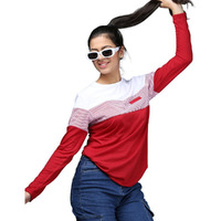 Noble Monk Women's Round Neck Regular Fit T-Shirt | Full Sleeves | Casual Tshirt For Women