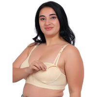 Fabme Women's Nursing, Maternity, Feeding, Seamless Bra (Color: Skin, Size: 36B, Pack Of 1)