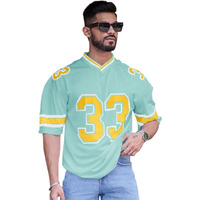 Eyebogler Oversized Loose Fit Drop Shooulder 3/4Th Sleeves Cotton Blend Baggy Printed T-Shirt For Men