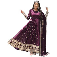Fashion Basket Georgette Anarkali Dress For Women Wine